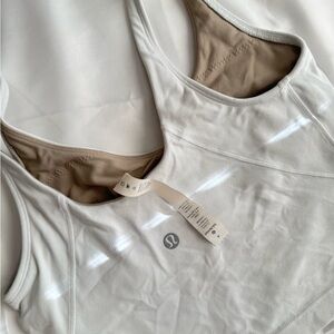 Lululemon White Sports Bra/ Top